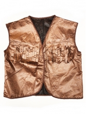 Brown Vest Cowboy Vest with Fringe - Men's Cowboy Costume Vest
